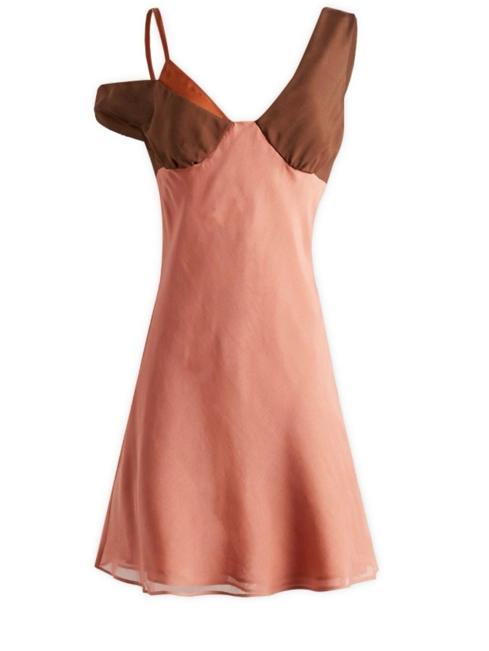 Sir. Women’s Two-Tone Pink and Brown Mini Dress